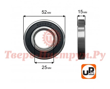 Подшипник шариковый 6205-2RS Подшипник шариковый 6205-2RS