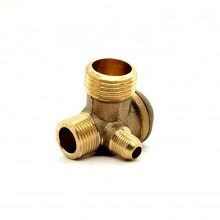 Клапан компрессора перепускной 1/2"х1/8"х3/8" Клапан компрессора перепускной 1/2"х1/8"х3/8"