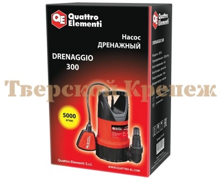 Насос дренажный QUATTRO ELEMENTI Drenaggio 300 Насос дренажный QUATTRO ELEMENTI Drenaggio 300