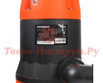 Насос дренажный для грязной воды PATRIOT F900
