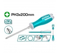 Отвертка ударная TOTAL PH-3 200 мм