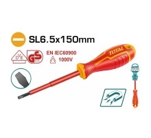 Отвертка диэлектрическая TOTAL SL6.5 х 150 мм