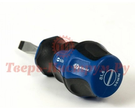 Отвёртка плоская КОБАЛЬТ ULTRA GRIP SL 6.0х38 мм Отвёртка плоская КОБАЛЬТ ULTRA GRIP SL 6.0х38 мм