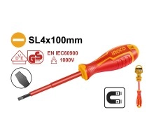 Отвертка диэлектрическая INGCO SL4 x 100