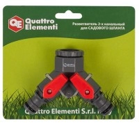 Разветвитель двухканальный QUATTRO ELEMENT 3/4" и 1/2"