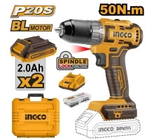 Аккумуляторная дрель INGCO 20B, 50 Нм Li-ion