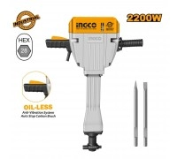 Отбойный молоток INGCO 2200 Вт 75 Дж HEX 28