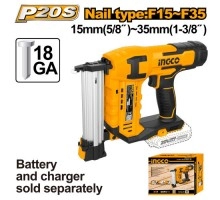 Нейлер аккумуляторный INGCO 20В F15-F35 GA18