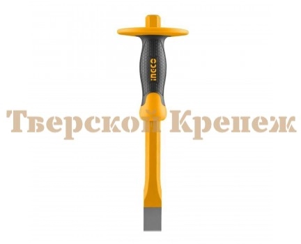 Зубило плоское с протектором INGCO 19х254 мм INDUSTRIAL Зубило плоское с протектором INGCO 19х254 мм INDUSTRIAL