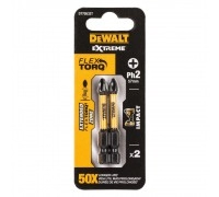 Биты ударные DEWALT IMPACT Torsion PH2 50 мм 2 шт
