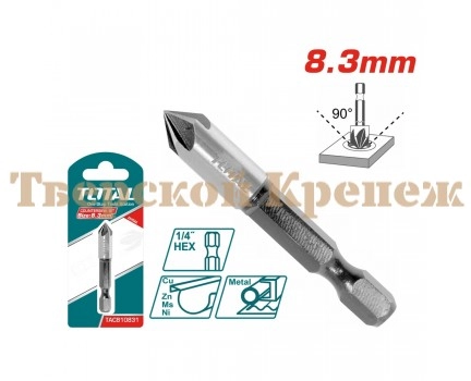 Зенкер конический TOTAL 8.3 мм HEX 1/4" Зенкер конический TOTAL 8.3 мм HEX 1/4"