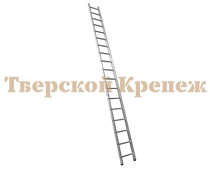 Лестница односекционная усиленная ALUMET 18 ступеней Лестница односекционная усиленная ALUMET 18 ступеней