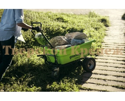 Аккумуляторная самоходная тележка GREENWORKS G40GC SET Аккумуляторная самоходная тележка GREENWORKS G40GC SET