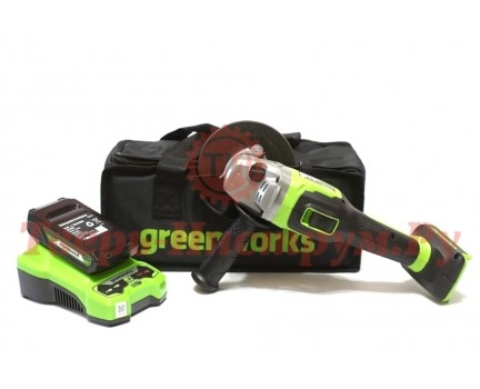 Аккумуляторная болгарка GREENWORKS GD24AG Аккумуляторная болгарка GREENWORKS GD24AG