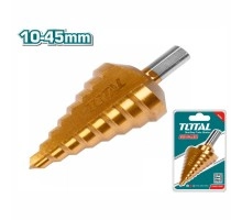 Сверло ступенчатое TOTAL HSS 10-45 шаг 1 мм