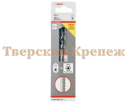 Сверло по бетону BOSCH CYL-5 8х100 мм Сверло по бетону BOSCH CYL-5 8х100 мм