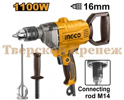 Миксер строительный INGCO MX11008 Миксер строительный INGCO MX11008