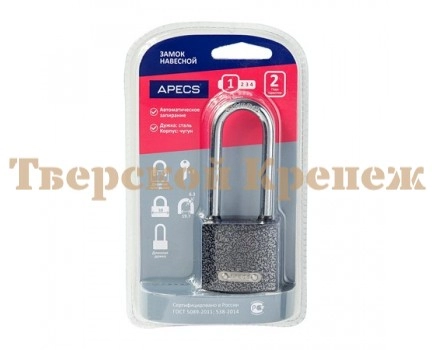 Замок навесной APECS PD-01-38-L Blister Замок навесной APECS PD-01-38-L Blister