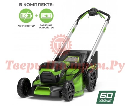 Газонокосилка аккумуляторная GREENWORKS GD60LM51SPK4 Газонокосилка аккумуляторная GREENWORKS GD60LM51SPK4