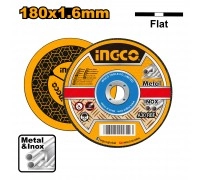 Круг отрезной по металлу INGCO 180x1.6x22