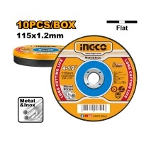 Круг отрезной по металлу INGCO 115x1.2x22 10 шт