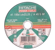 Круг отрезной по металлу HITACHI 150х1.6х22