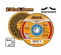 Круг шлифовальный по металлу INGCO 230х6.0х22