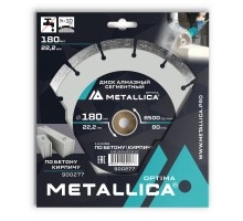 Диск алмазный сегментный METALLICA Optima 180x22 мм