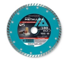 Диск алмазный турбированный METALLICA Optima 180x22 мм