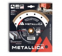 Диск алмазный турбированный METALLICA Ultra Thin 180x25.4/22 мм