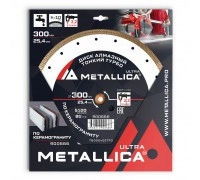 Диск алмазный турбированный METALLICA Ultra Thin 300x25.4 мм