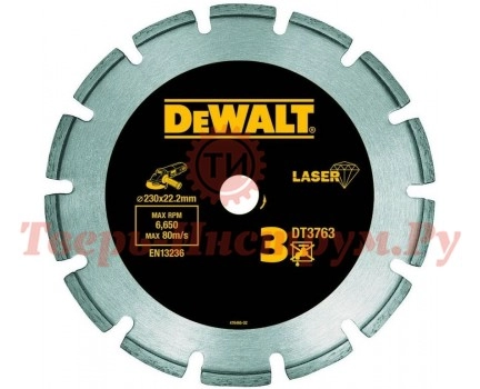 Диск алмазный сегментный DEWALT LASER 230х22 мм Диск алмазный сегментный DEWALT LASER 230х22 мм