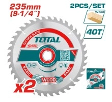 Диск пильный по дереву TOTAL 235x30x40T 2 шт