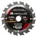 Диск пильный по дереву METALLICA Ultra Thin 130x20/16х1.6х16z