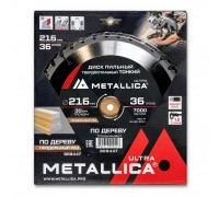 Диск пильный по дереву METALLICA Ultra Thin 216x30х1.8х36z