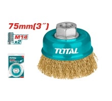 Щетка для ушм чашеобразная мягкая TOTAL  75 мм