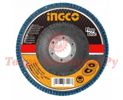 Круг лепестковый торцевой INGCO 125 мм Р40 Круг лепестковый торцевой INGCO 125 мм Р40