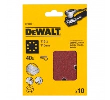 Шлифлисты прилипные DEWALT 115х115 мм 40G 10 шт