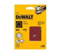 Шлифлисты прилипные DEWALT 115х115 мм 60G 10 шт