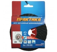 Круг абразивный торцевой ПРАКТИКА 125х22 P40