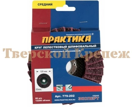 Круг лепестковый войлочный ПРАКТИКА 125х22 мм Круг лепестковый войлочный ПРАКТИКА 125х22 мм