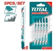 Пилки для лобзика TOTAL Т111С 5 шт