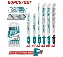 Пилки для лобзика TOTAL 20 шт