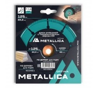 Диск отрезной по дереву METALLICA Optima 125x22 мм #60