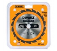 Диск пильный по дереву DEWALT CONSTRUCTION 160х20 18z ATB 20°