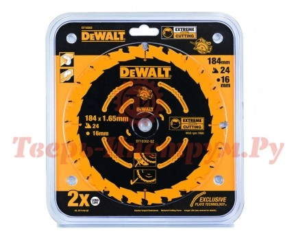 Диск пильный по дереву DEWALT EXTREME 184х16 24z WZ 18° Диск пильный по дереву DEWALT EXTREME 184х16 24z WZ 18°
