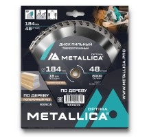 Диск пильный по дереву METALLICA Optima 184x20/16х2.4х48z