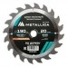 Диск пильный по дереву METALLICA Optima 190x20/16х2.4х20z