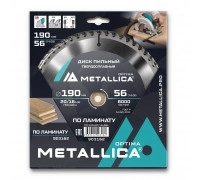 Диск пильный по ламинату METALLICA Optima 190x20/16х2.2х56z
