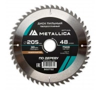 Диск пильный по дереву METALLICA Optima 205x30х2.6х48z